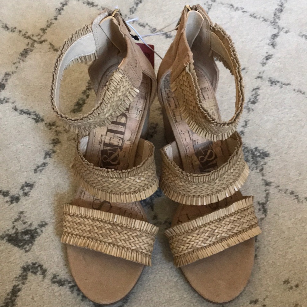 Sam and Libby raffia sandals